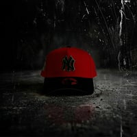 USA買付 NEW ERA 9FORTY A-Frame New York Yankees  Orange / Black CapNE-4４