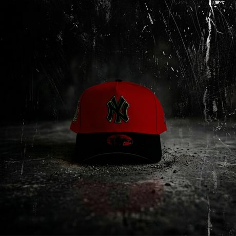 USA買付 NEW ERA 9FORTY A-Frame New York Yankees  Orange / Black CapNE-4４