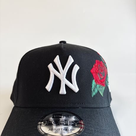 USA買付   NEW ERA NEW YORK YANKEES RED ROSE CUSTOM 9FORTY A-FRAME CAP 　 NE-17