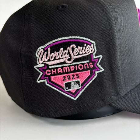 USA買付 Los Angeles Dodgers 9FORTY A-Frame Cap Black with 2025 World Series Champions Patch 　 NE-28