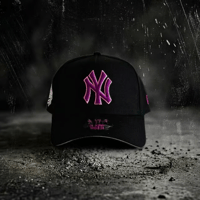 USA買付 NEW ERA New York Yankees Cooperstown Purple Gradient 9FORTY A-Frame Cap Black/Pink 　 NE-27