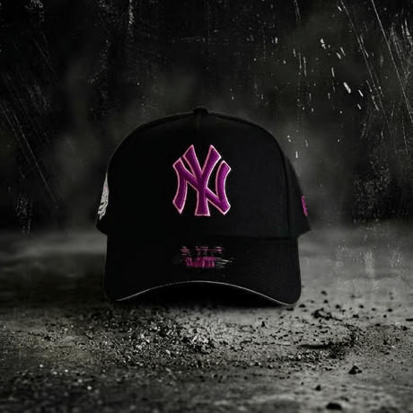 USA買付 NEW ERA New York Yankees Cooperstown Purple Gradient 9FORTY A-Frame Cap Black/Pink 　 NE-27