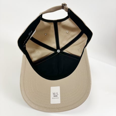 GLORY Metal Plate Curved Visor Cap – Beige   G-09