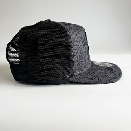 USA買付　NEW ERA Chicago White Sox All Over Wordmark 9FIFTY A-Frame Trucker Snapback　 NE-48