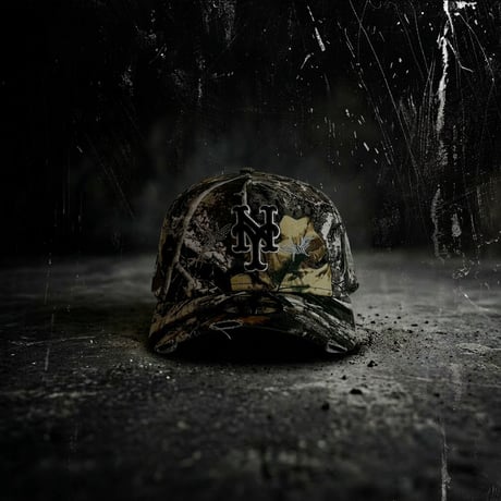 USA買付　NEW ERA 9FORTY A-Frame New York Mets Realtree Camo Distressed Cap NE-40