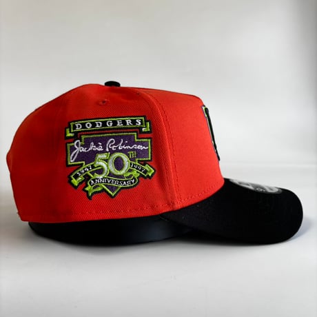 USA買付 NEW ERA 9FORTY A-Frame Los Angeles Dodgers  Orange / Black Cap　NE-43