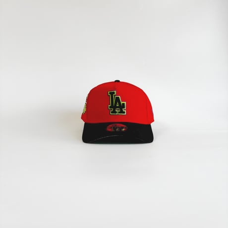 USA買付 NEW ERA 9FORTY A-Frame Los Angeles Dodgers  Orange / Black Cap　NE-43
