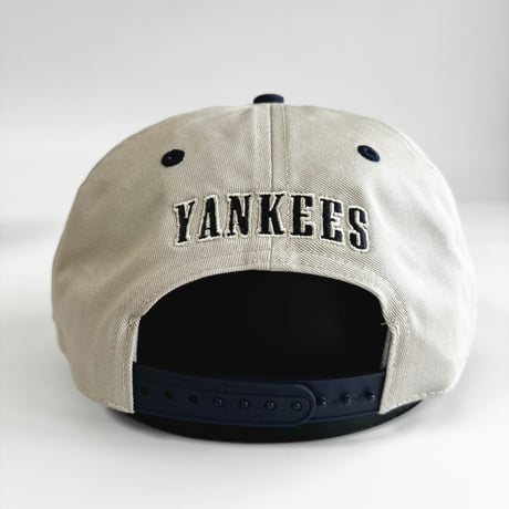 USA買付   Fanatics × Cooperstown Collection New NY Heritage Two Tone Snapback CAP IVORY × NAVY　 US-04