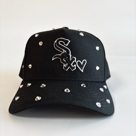 USA買付　 NEW ERA Chicago White Sox Crystal Heart Edition Black 9FORTY A-Frame 　NE-04