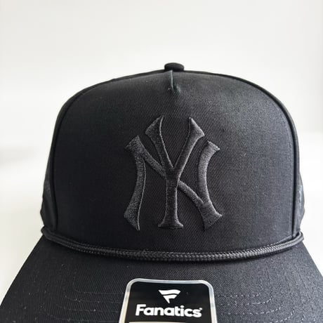 USA買付  Fanatics New York Yankees ALL BLACK Snapback CAP 　 US-03