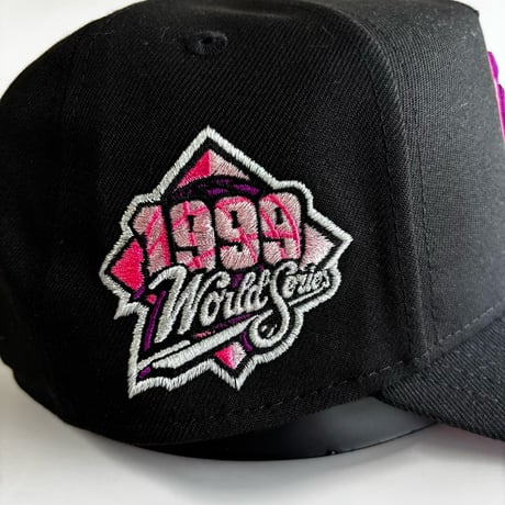 USA買付 NY Cooperstown Collection Purple Gradient Logo 9FORTY A-Frame Cap Black/Pink 　 NE-27