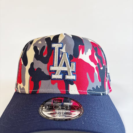 USA買付    NEW ERA LOS ANGELES DODGERS CAMO SPLASH COOPERSTOWN 9FORTY A-FRAME CAP　 NE-22