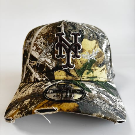 USA買付　NEW ERA 9FORTY A-Frame New York Mets Realtree Camo Distressed Cap NE-40