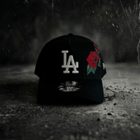 USA買付  NEW ERA LOS ANGELES DODGERS RED ROSE CUSTOM 9FORTY A-FRAME CAP  　 NE-18