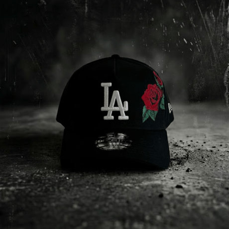 USA買付  NEW ERA LOS ANGELES DODGERS RED ROSE CUSTOM 9FORTY A-FRAME CAP  　 NE-18