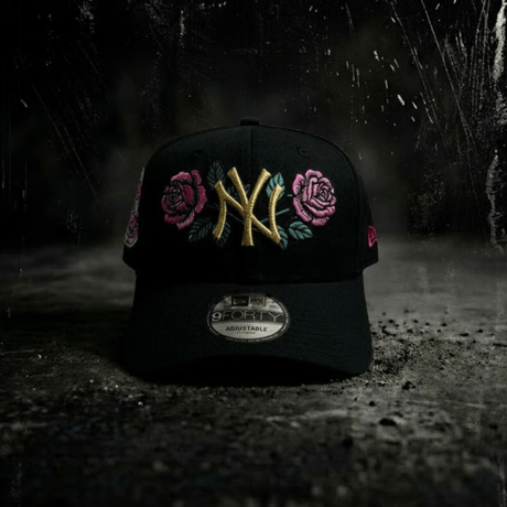 USA買付  NEW ERA 9FORTY "Rose" Yankees Cooperstown Cap NAVY  NE-23