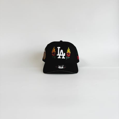 USA買付 Los Angeles Dodgers Flaming Rose 9FORTY A-Frame Japanese Lantern Side Patch 　　 NE-35