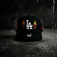 USA買付 NEW ERA Los Angeles Dodgers Flaming Rose 9FORTY A-Frame Japanese Lantern Side Patch 　　 NE-35