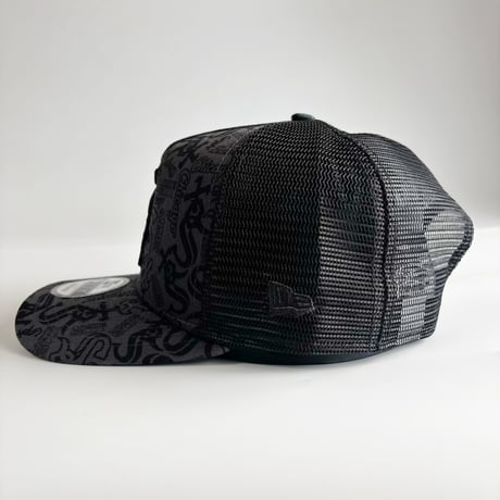 USA買付　NEW ERA Chicago White Sox All Over Wordmark 9FIFTY A-Frame Trucker Snapback　 NE-48