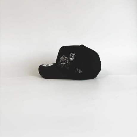 USA買付 New York Mets Black Rose Embroidery 9FORTY A-Frame Adjustable Cap Black/Grey 　 NE-29