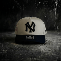 USA買付   Fanatics × Cooperstown Collection New NY Heritage Two Tone Snapback CAP IVORY × NAVY　 US-13