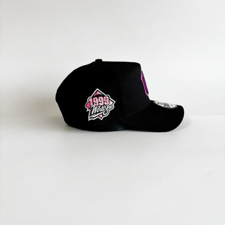 USA買付 NY Cooperstown Collection Purple Gradient Logo 9FORTY A-Frame Cap Black/Pink 　 NE-27