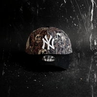 USA買付　New York Yankees 'Camo Skulls' 9FORTY A-Frame Snapback　　NE-03