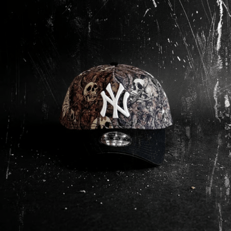 USA買付　New York Yankees 'Camo Skulls' 9FORTY A-Frame Snapback　　NE-03