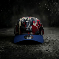 USA買付    NEW ERA LOS ANGELES DODGERS CAMO SPLASH COOPERSTOWN 9FORTY A-FRAME CAP　 NE-22