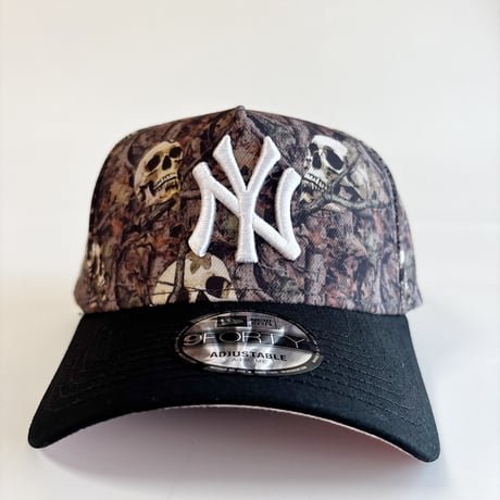 USA買付　New York Yankees 'Camo Skulls' 9FORTY A-Frame Snapback　　NE-03
