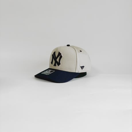 USA買付   Fanatics × Cooperstown Collection New NY Heritage Two Tone Snapback CAP IVORY × NAVY　 US-04
