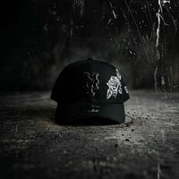 USA買付 New York Mets Black Rose Embroidery 9FORTY A-Frame Adjustable Cap Black/Grey 　 NE-29