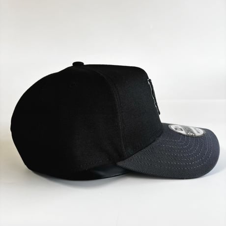 USA買付 New York Mets Black Rose Embroidery 9FORTY A-Frame Adjustable Cap Black/Grey 　 NE-29