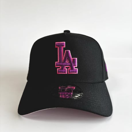 USA買付 Los Angeles Dodgers 9FORTY A-Frame Cap Black with 2025 World Series Champions Patch 　 NE-28