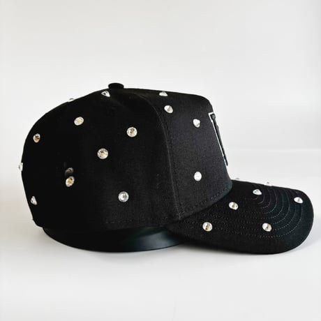 USA買付 NEW ERA 9FORTY A-Frame Los Angeles Dodgers Heart Rhinestone Black Cap　 NE-34