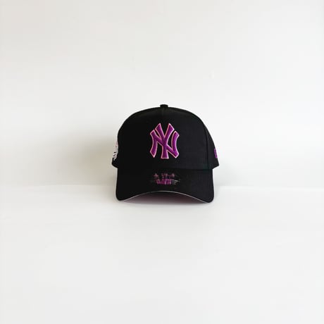 USA買付 NY Cooperstown Collection Purple Gradient Logo 9FORTY A-Frame Cap Black/Pink 　 NE-27