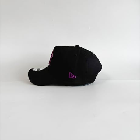USA買付 NY Cooperstown Collection Purple Gradient Logo 9FORTY A-Frame Cap Black/Pink 　 NE-27