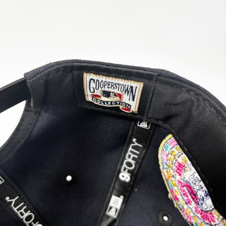 USA買付  NEW ERA 9FORTY "Rose" Yankees Cooperstown Cap NAVY  NE-23