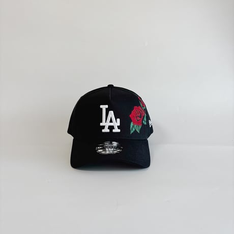 USA買付  NEW ERA LOS ANGELES DODGERS RED ROSE CUSTOM 9FORTY A-FRAME CAP  　 NE-18