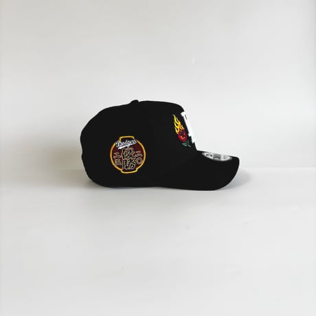 USA買付 Los Angeles Dodgers Flaming Rose 9FORTY A-Frame Japanese Lantern Side Patch 　　 NE-35