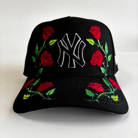 USA買付  New York Roses Snapback Cap – Black Edition 　 NE-25
