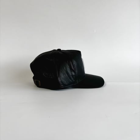 USA買付47 HITCH Los Angeles Dodgers Faux Leather Black Cap　 US-01