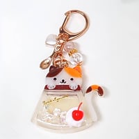 猫ちゃん喫茶店シェイカーキーホルダー(プリン)