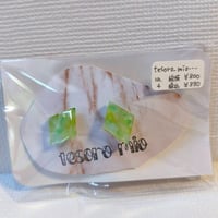 ピアス　ダイヤ　グリーン