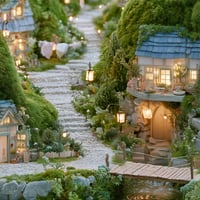 夜明けの苔むす街-Mossy Dawn5【For Mobile】