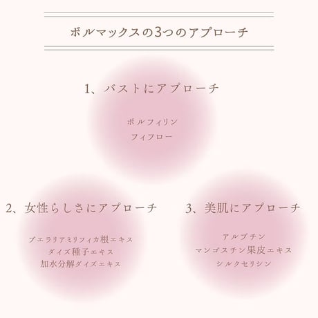 【VOLUMAX ボルマックス】バストケアセラム 50g ダマスクローズの香り フェムケア ボルフィリン7％高濃度配合