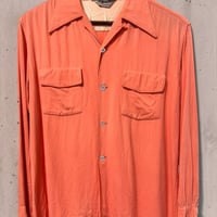 50s Artvogue California レーヨンギャバジン シャツ 15-15half