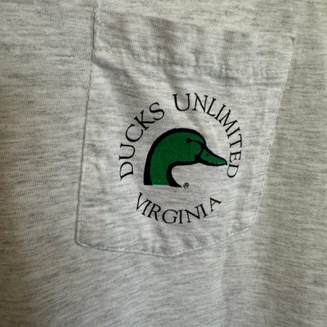 90s Ducks Unlimited ポケT USA製 Lサイズ