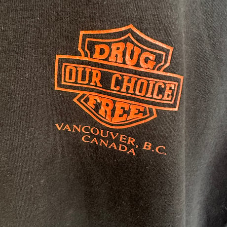 90s “DRUG OUR CHOICE FREE” Tシャツ カナダ製 Lサイズ