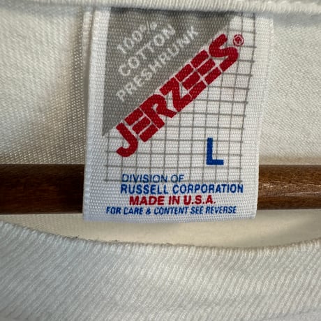 90s USA製 JERZEES プリントT  Lサイズ